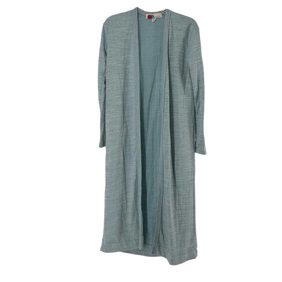 Free People Beach Bicoastal Duster Cardigan Blue Size XS Relaxed Pockets Boho - Picture 1 of 8